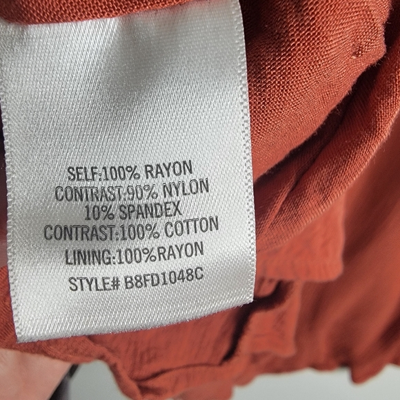 Francesca Brinley Lace/Cloth Shift Dress (M) - Picture 10 of 12